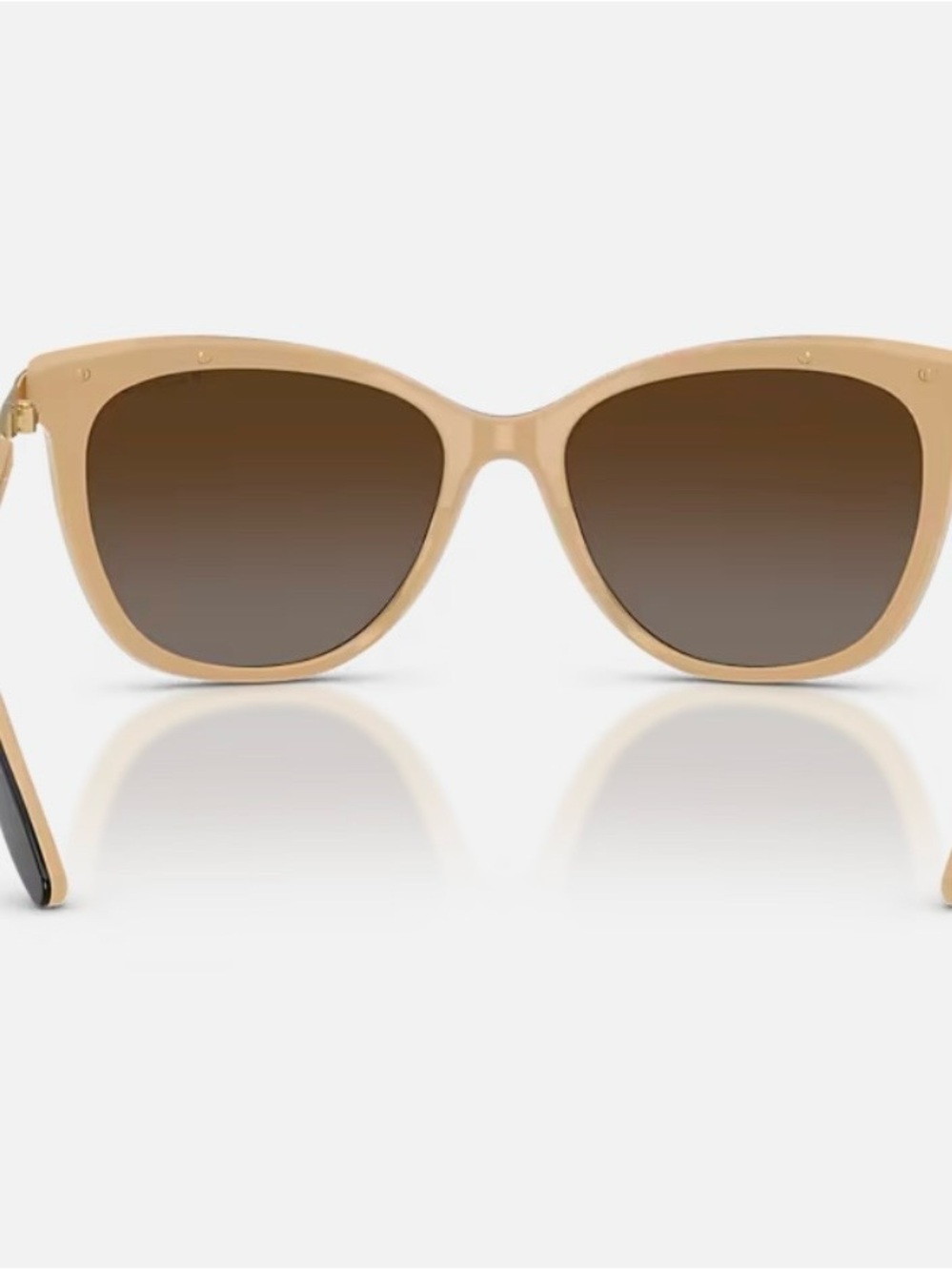 Ralph Lauren Black Frame Sunglasses with Brown Gradient Lenses - Picture 4 of 8
